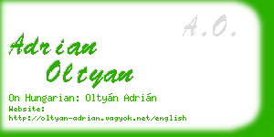 adrian oltyan business card