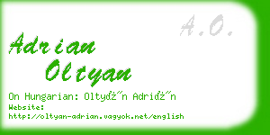 adrian oltyan business card